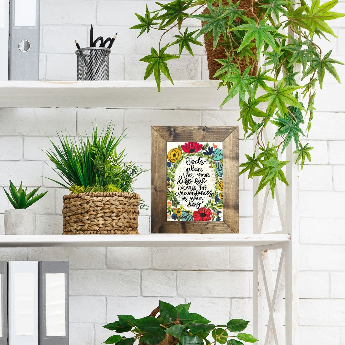 God's Plan for your Life Framed Art - 8" x 10"