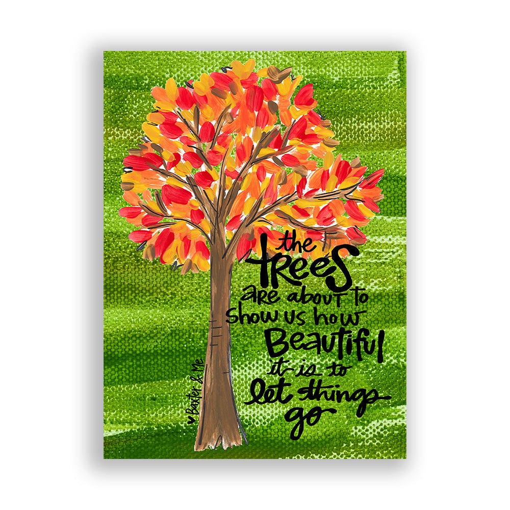Trees (Let Things Go) - Wrapped Canvas