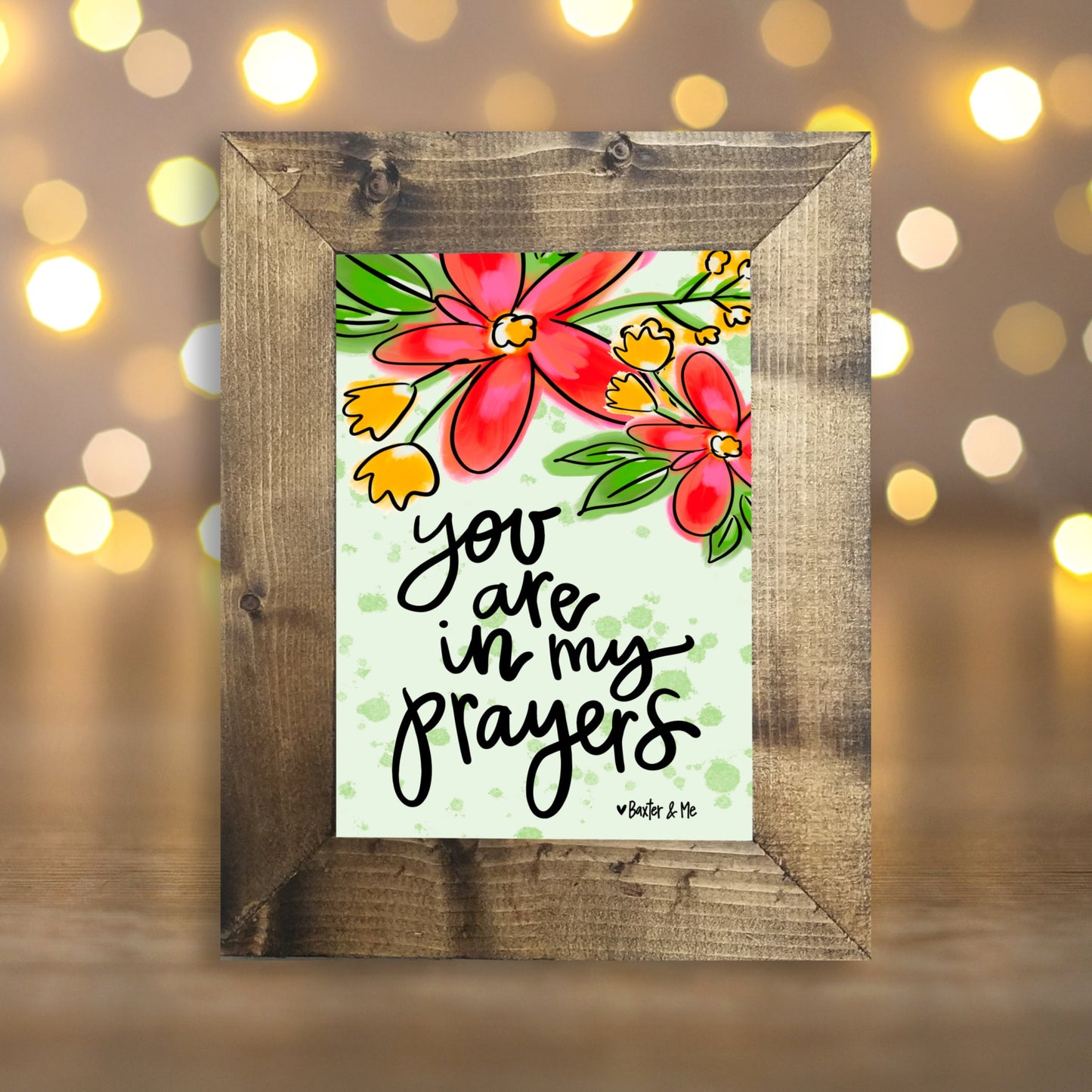 In my Prayers Framed Art