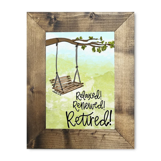 Retirement Swing Framed Art