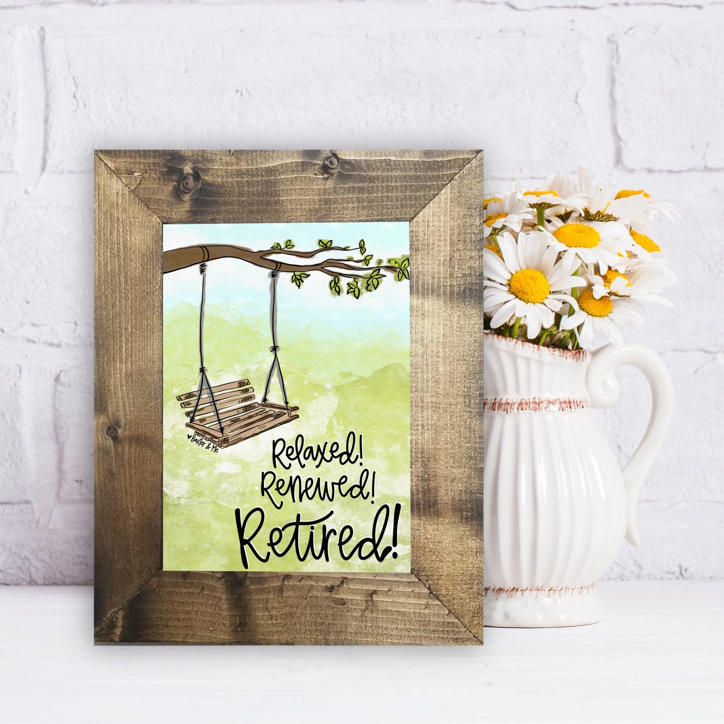 Retirement Swing Framed Art