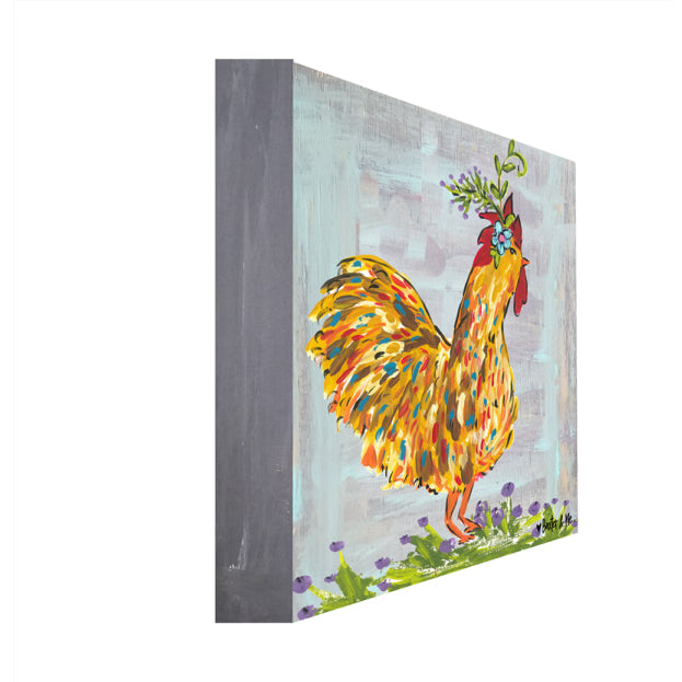 Boho Chicken - Wrapped Canvas