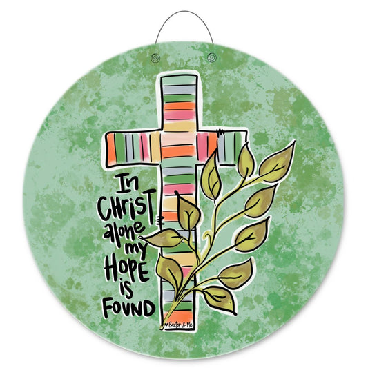 In Christ Alone Door Hanger