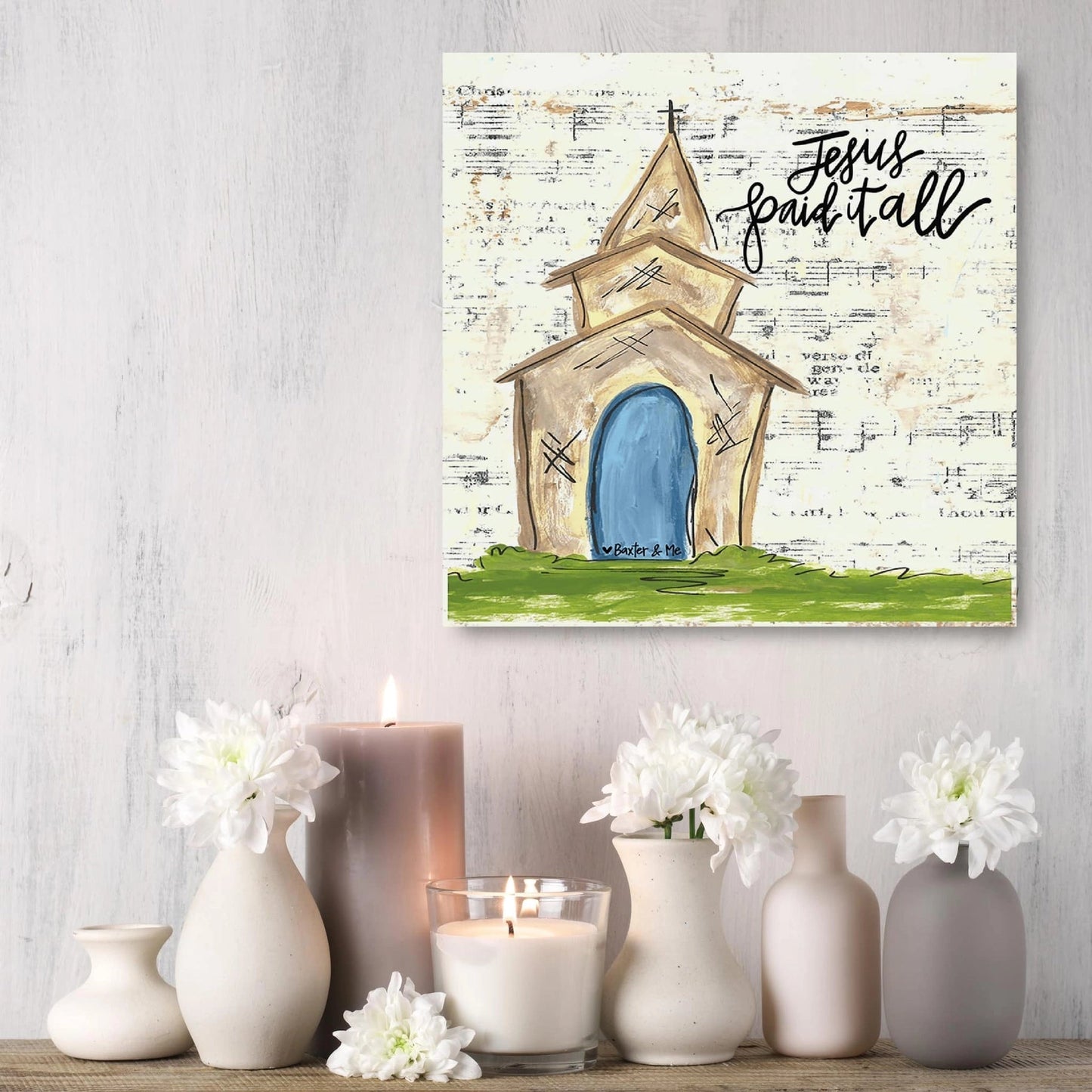 Jesus Paid It All - Wrapped Canvas