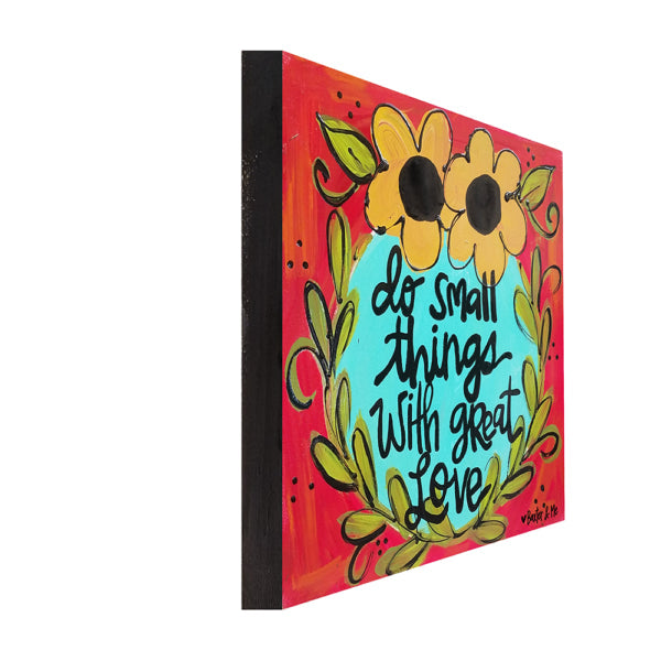 Small Things With Great Love - Wrapped Canvas