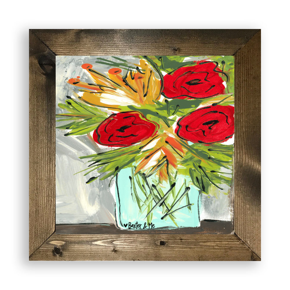Blooming Jar - Framed Art