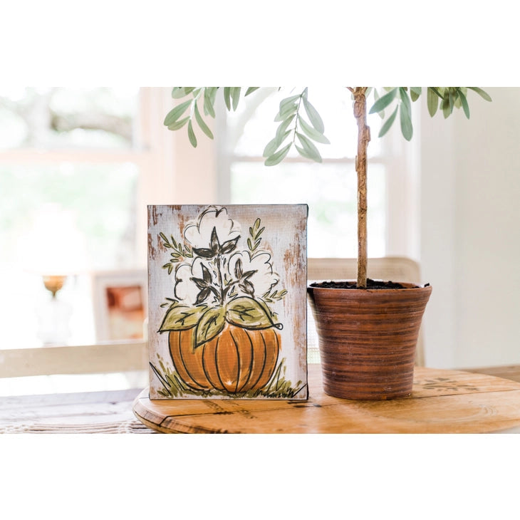 Cotton Pumpkin - Wrapped Canvas