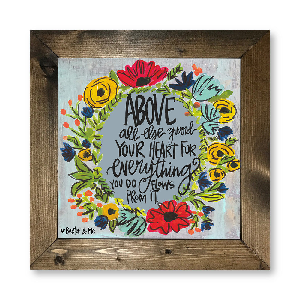 Guard Your Heart - Framed Art