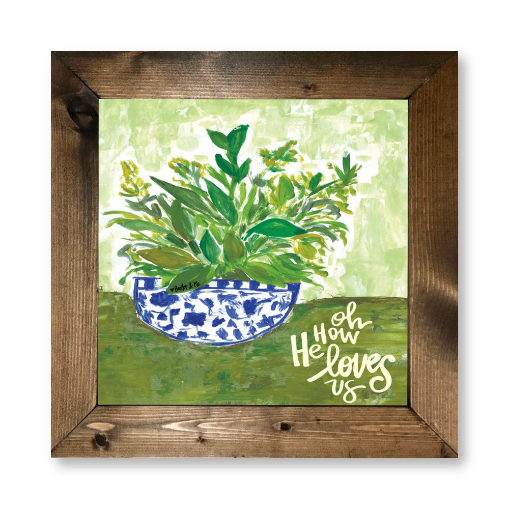 O How He Loves us Framed Art
