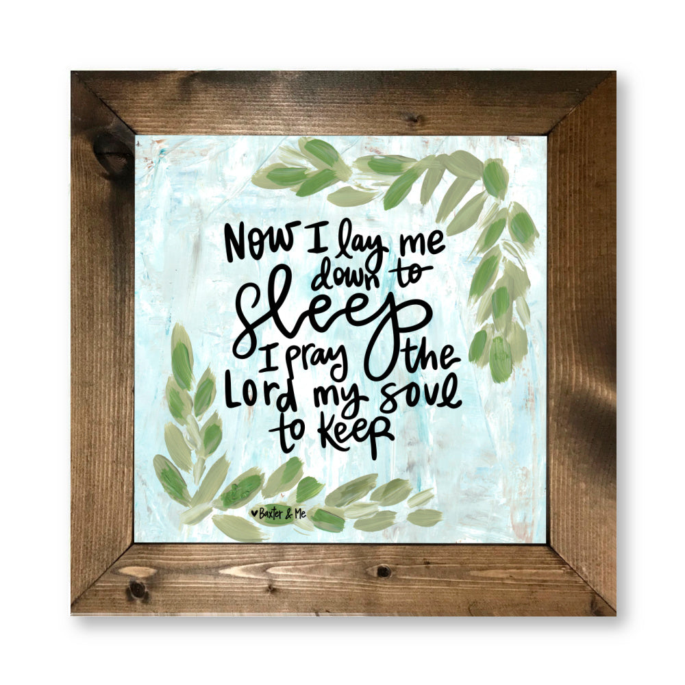Now I Lay Me Down Framed Art