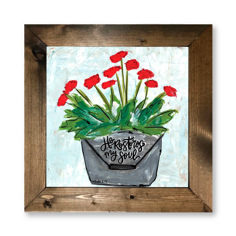 Restores My Soul Framed Art