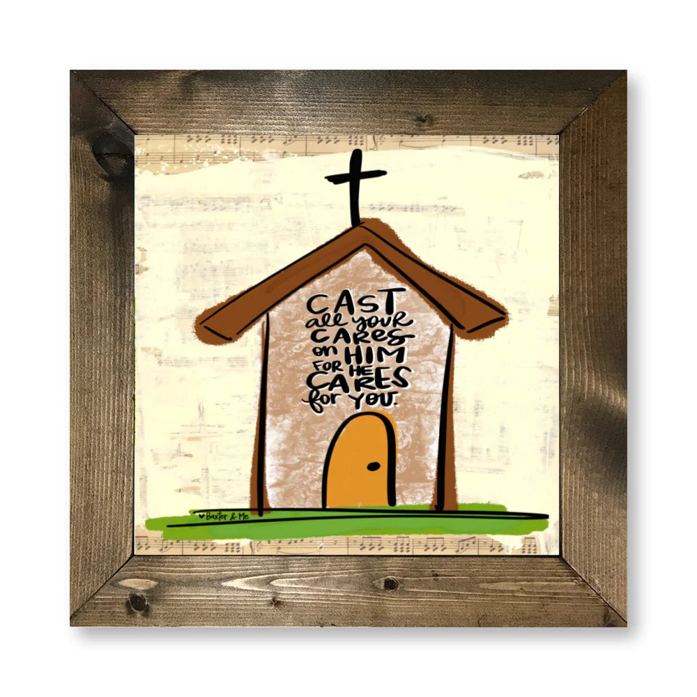 Cast Your Cares Framed Art