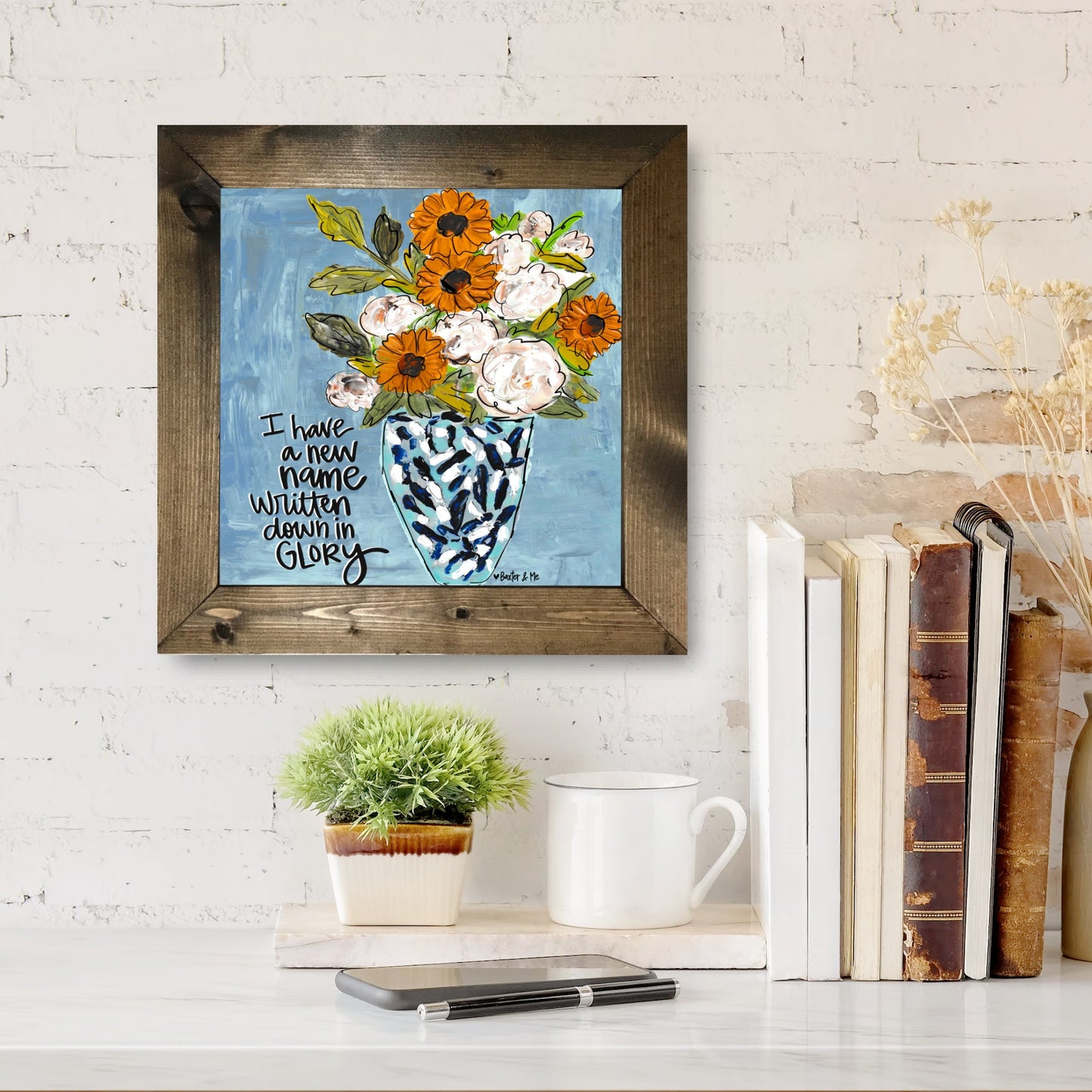 New Name Written in Glory Framed Art