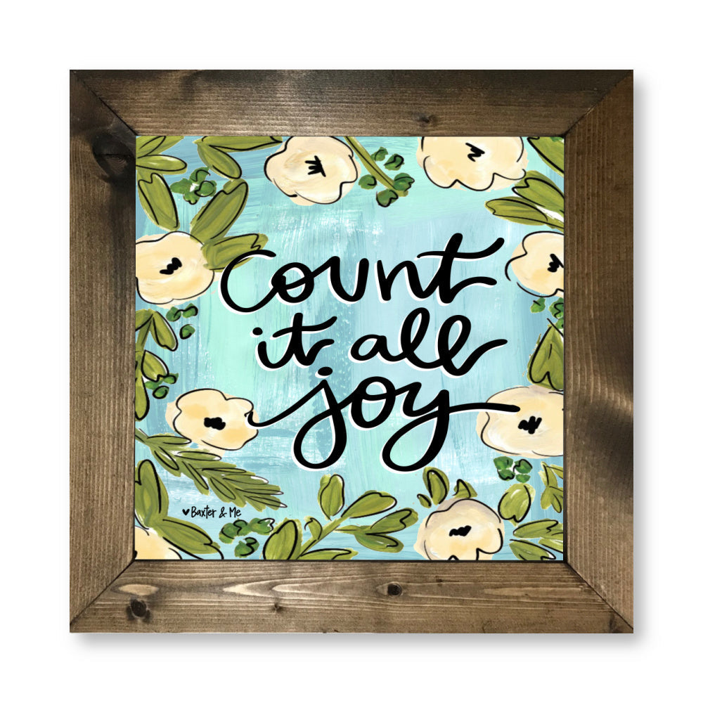 Count it All Joy Framed Art