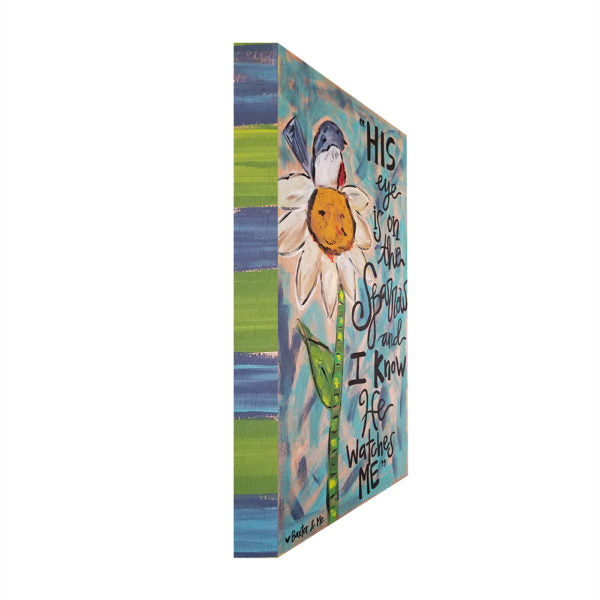 Eye Is On The Sparrow - Wrapped Canvas; 12" x 24"