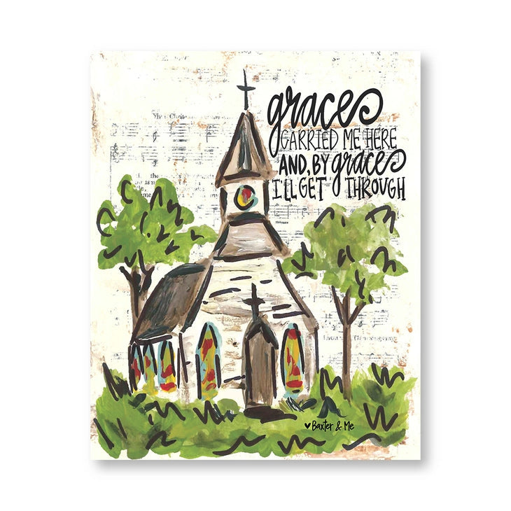 Grace Carried Me - Wrapped Canvas