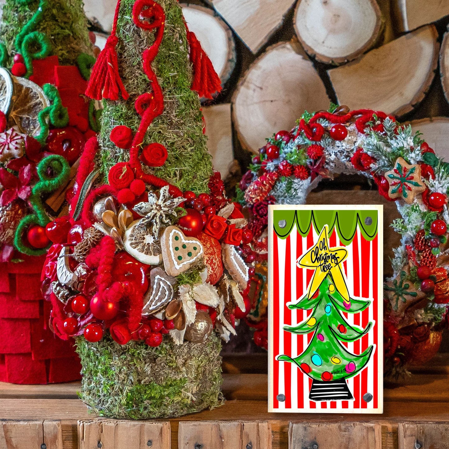 Oh Christmas Tree Happy Block