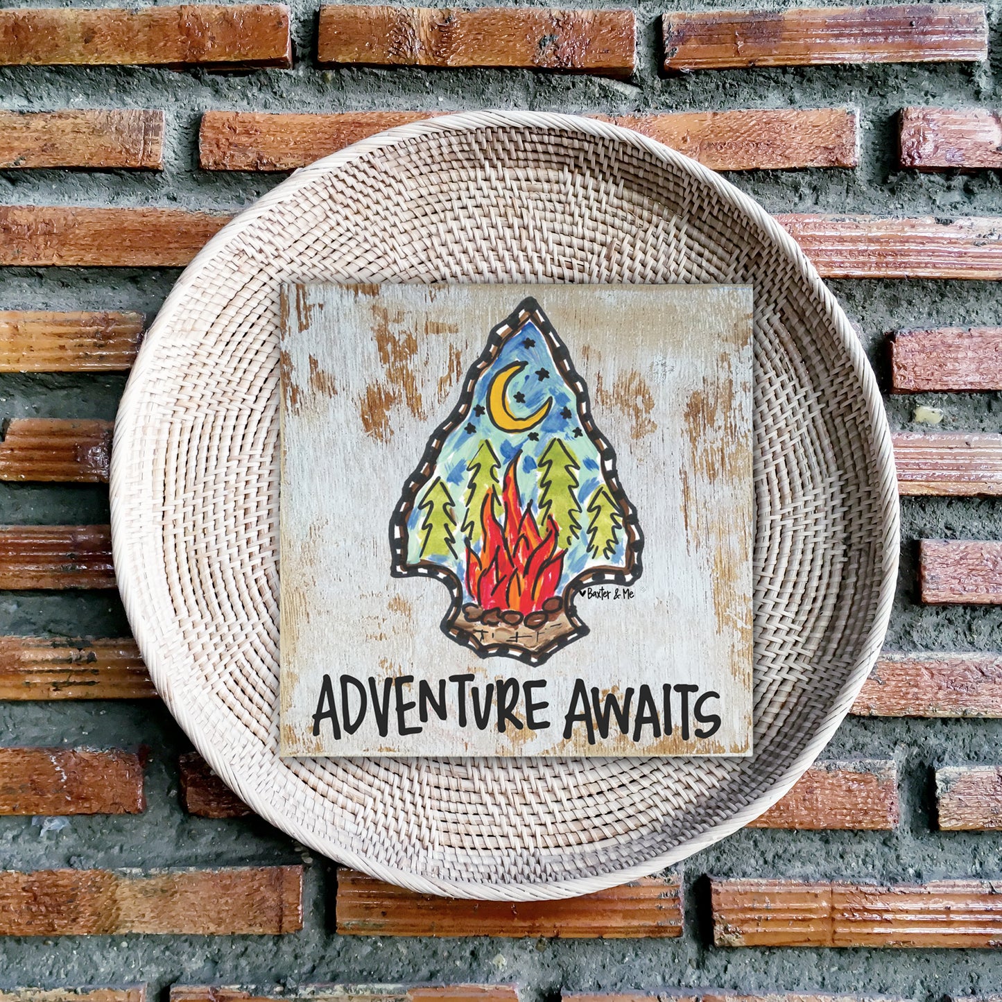 Adventure Awaits Wrapped Canvas Decor
