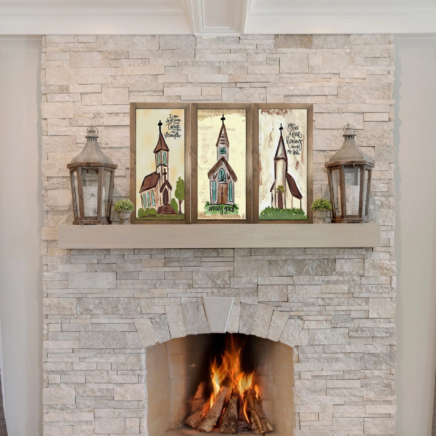 Joy Like A River Framed Art