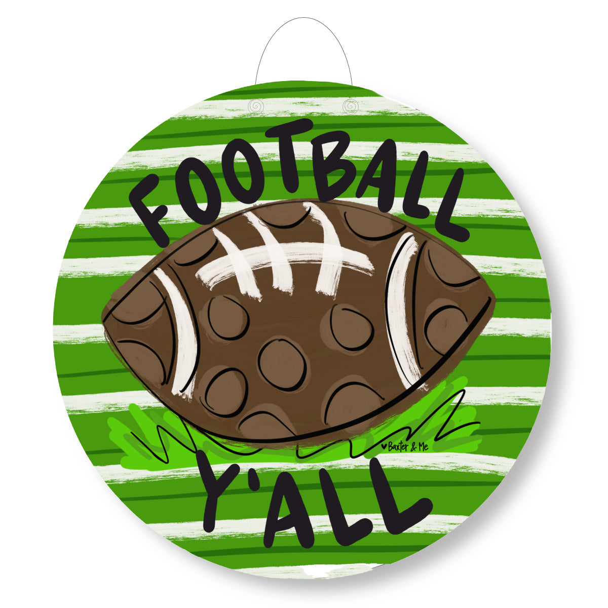 Football Y'all Door Hanger