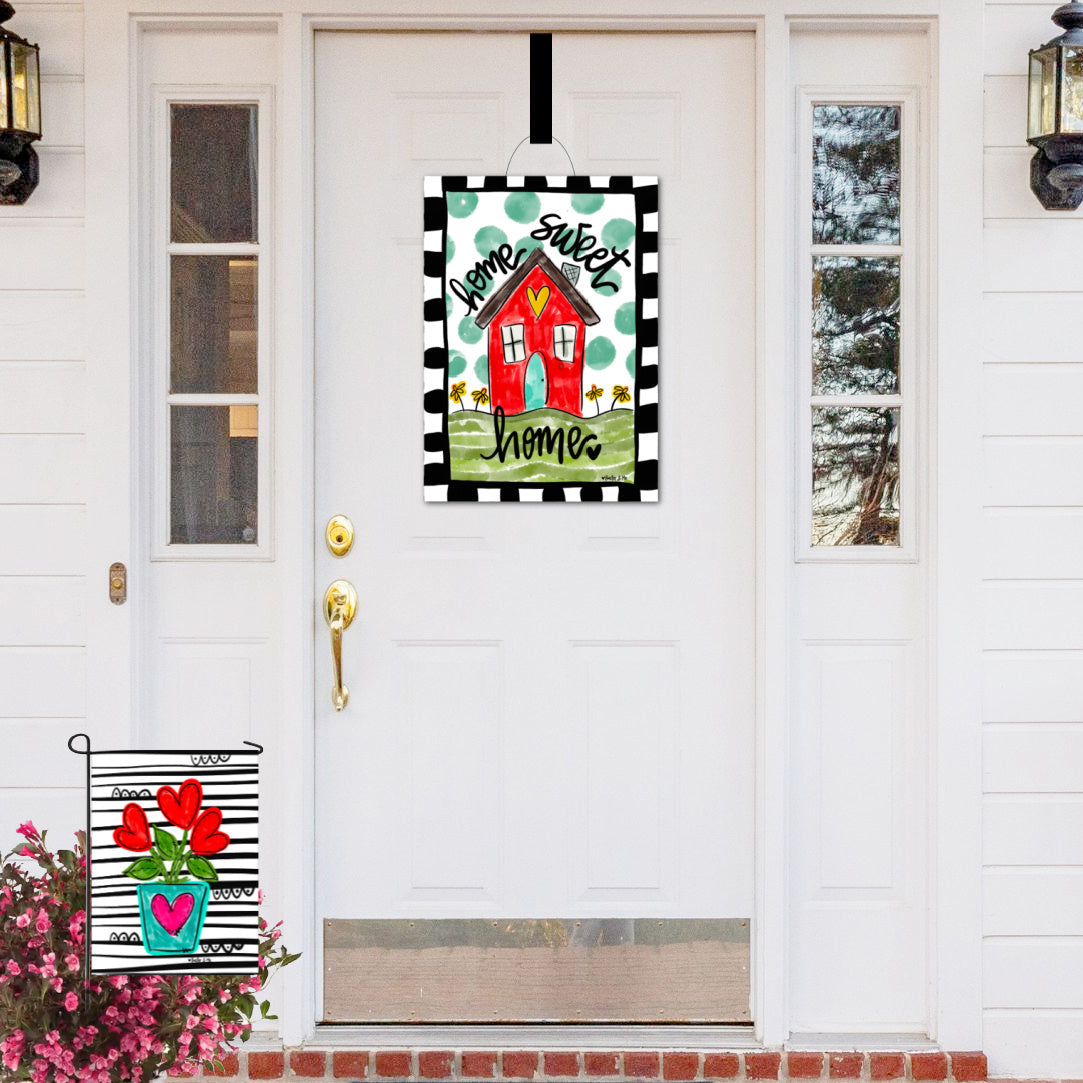 Red Home Sweet Home Door Hanger