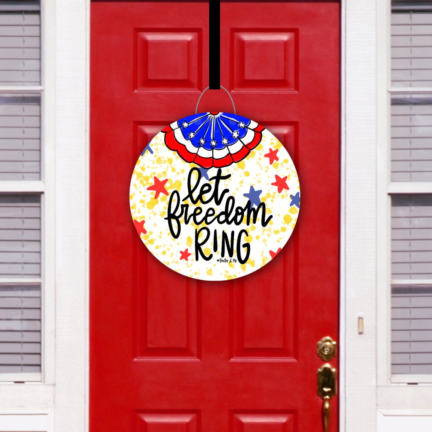 Let Freedom Ring Door Hanger