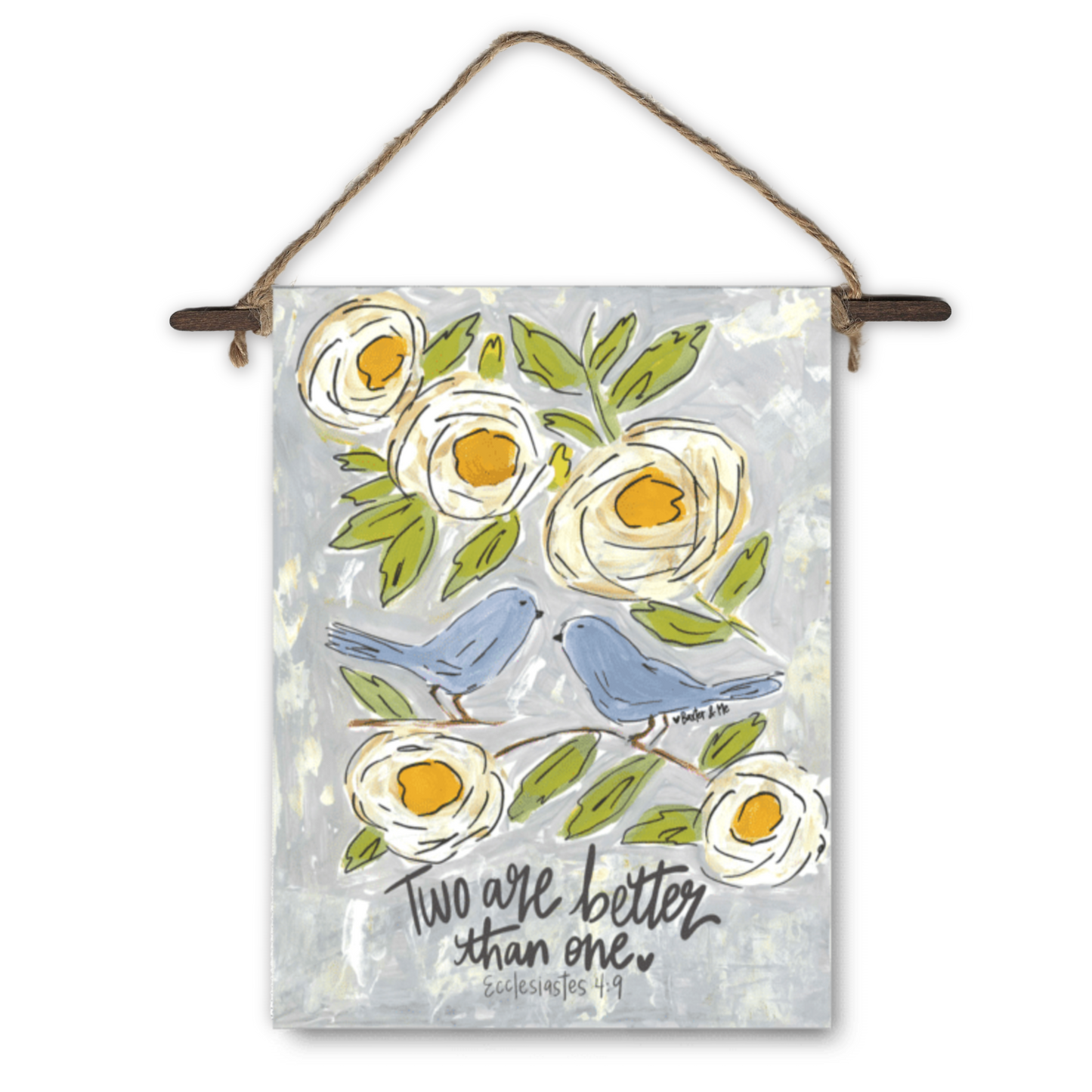 Two Are Better Than One Mini Wall Hanging