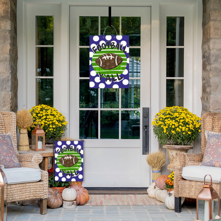 Football Team Colors Garden Flag