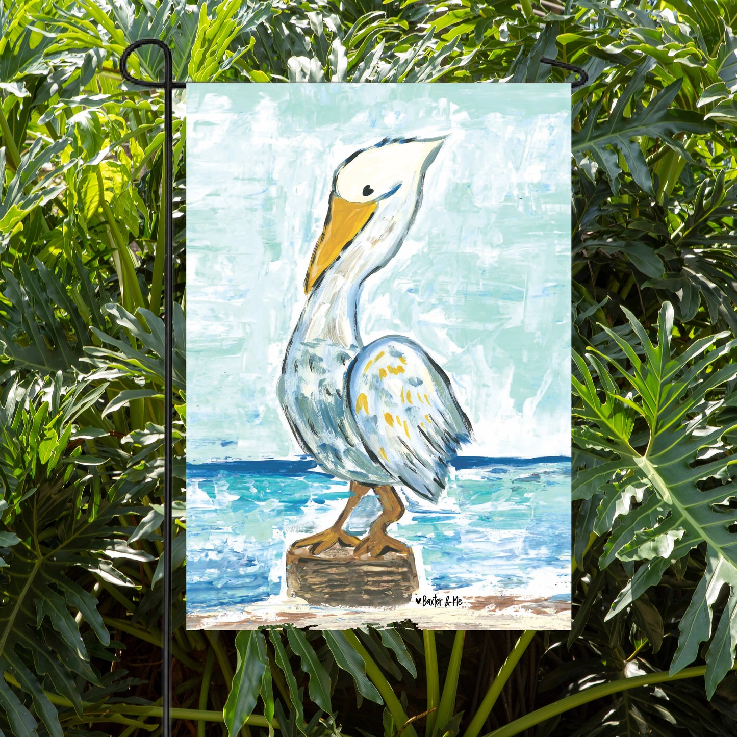Pelican Garden Flag