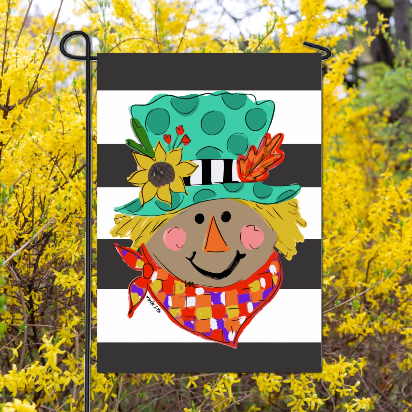 Scarecrow Garden Flag