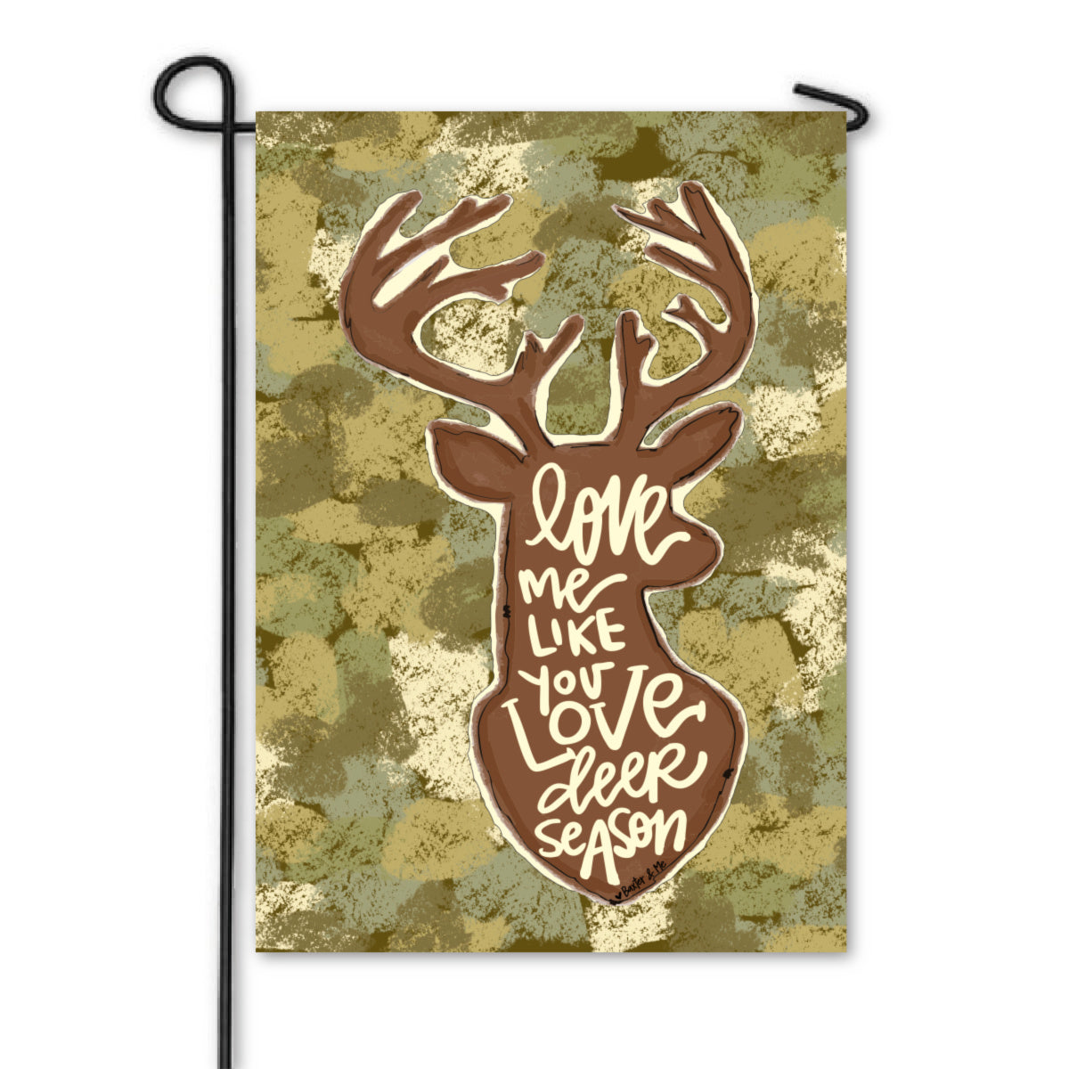 Deer Season Garden Flag