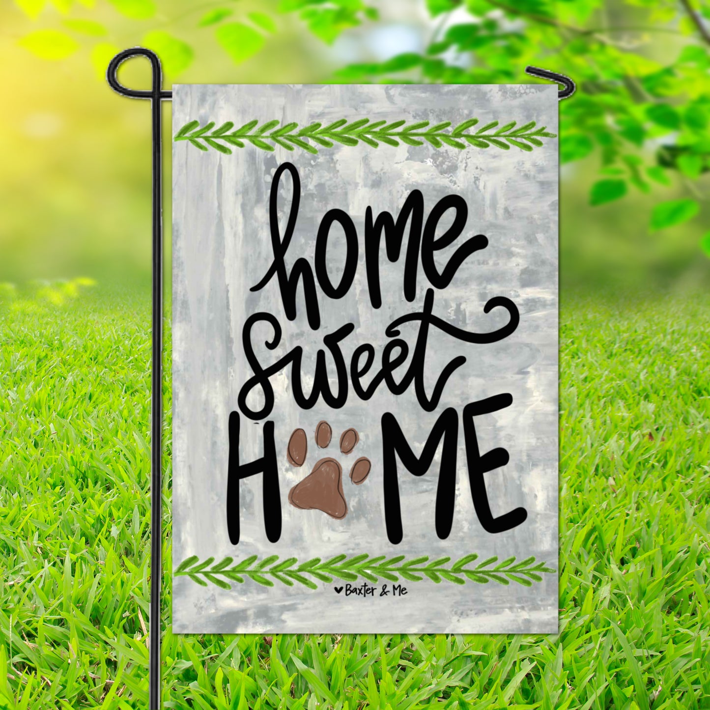 Dog Home Sweet Home Garden Flag