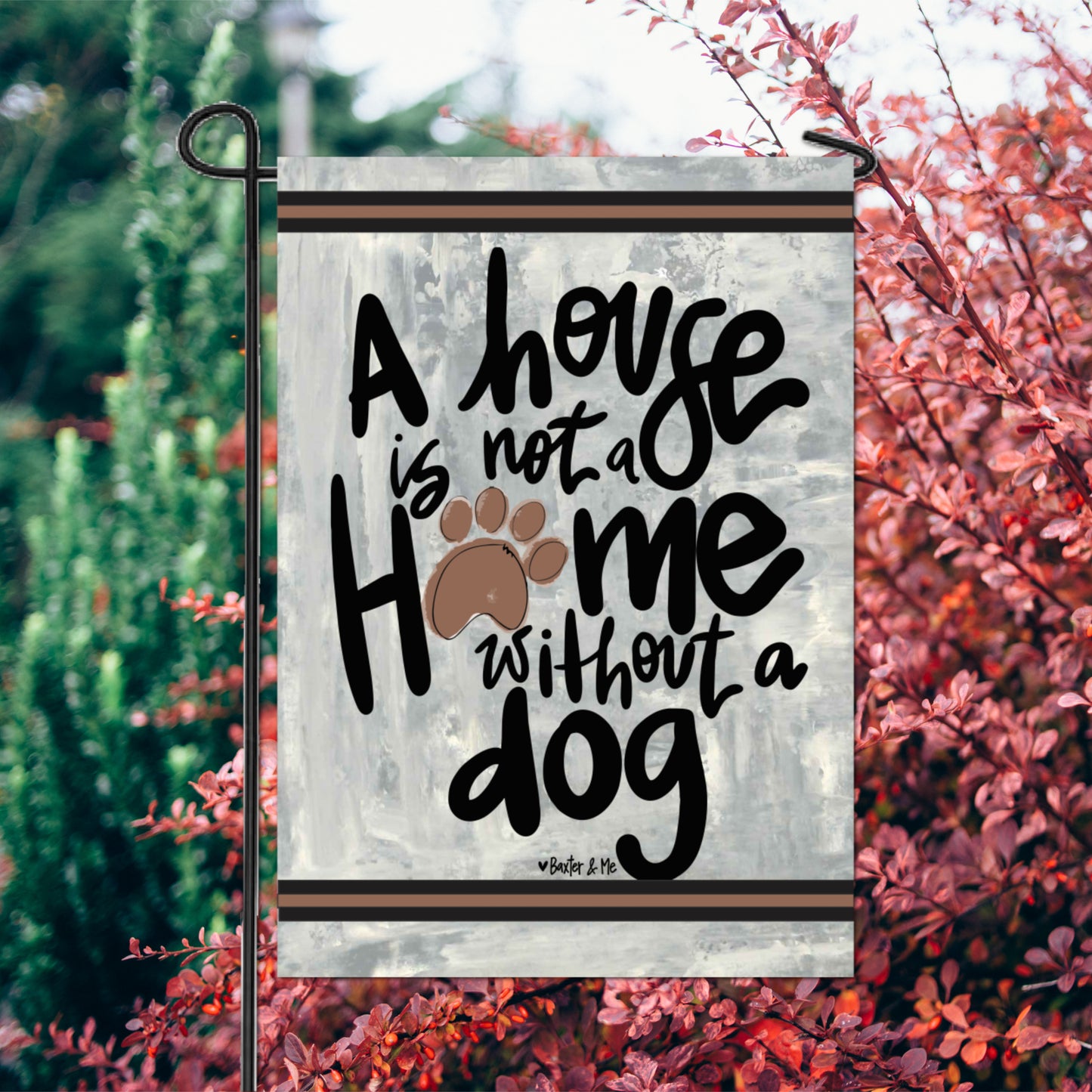 Dog Home Garden Flag