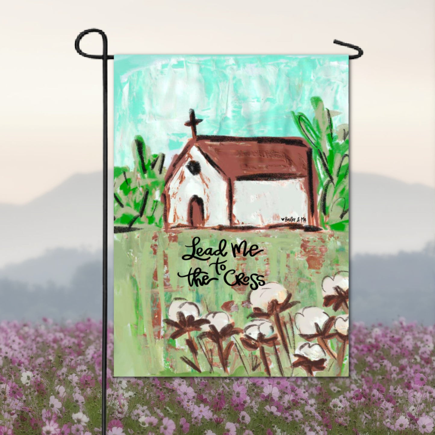 Lead Me to the Cross Garden Flag