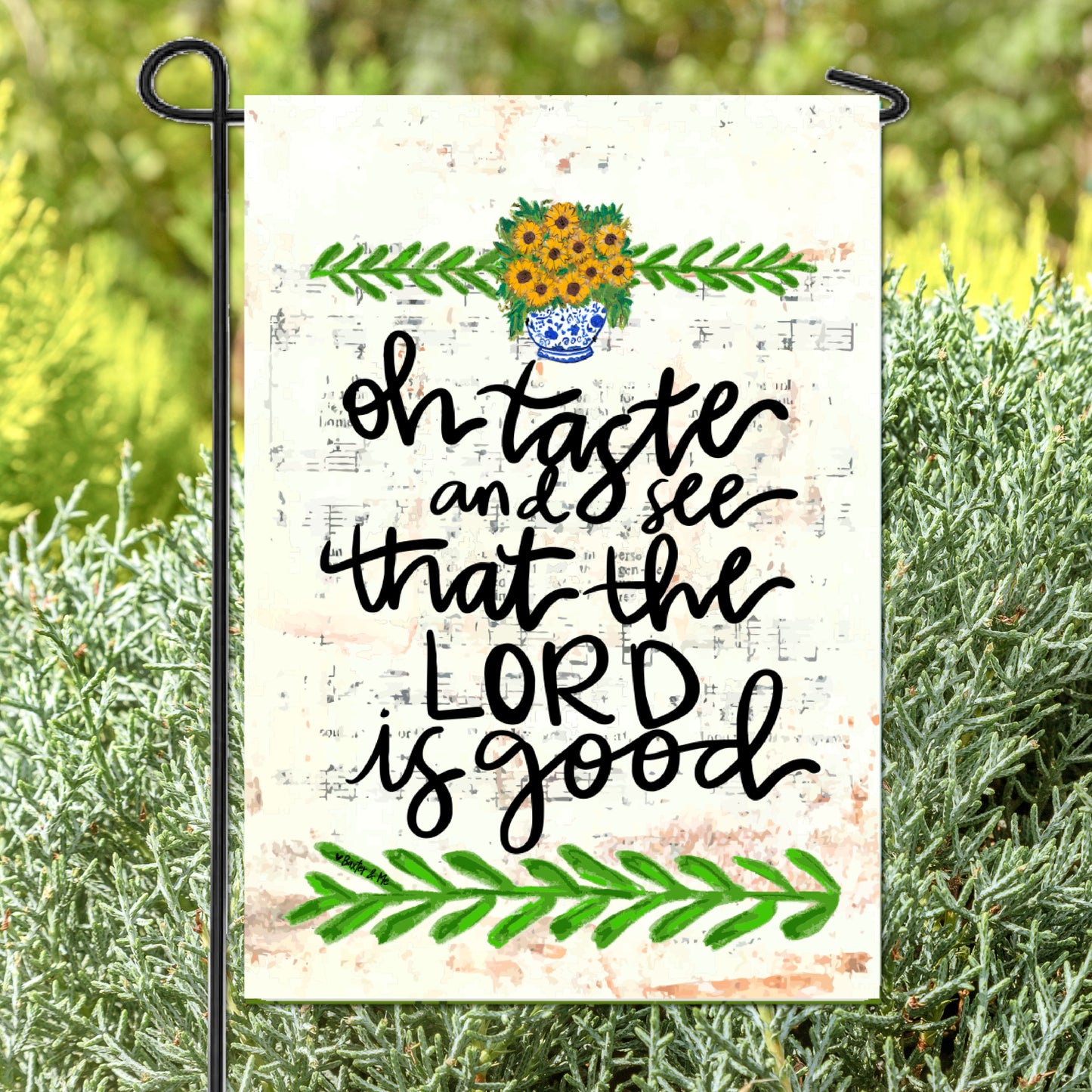 O Taste & See Garden Flag