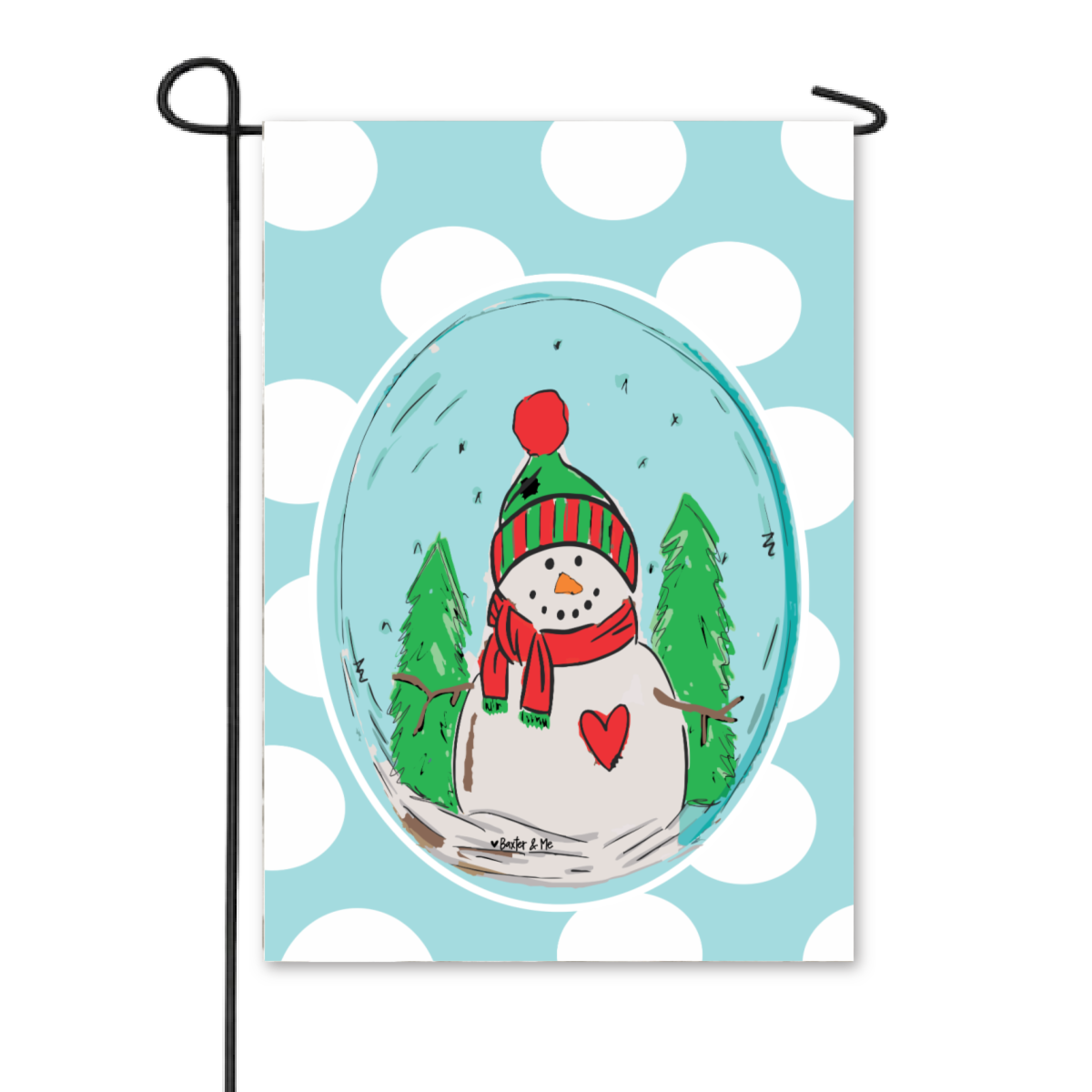 Winter Snowman Garden Flag