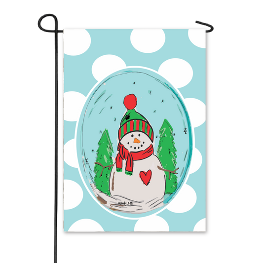 Winter Snowman Garden Flag