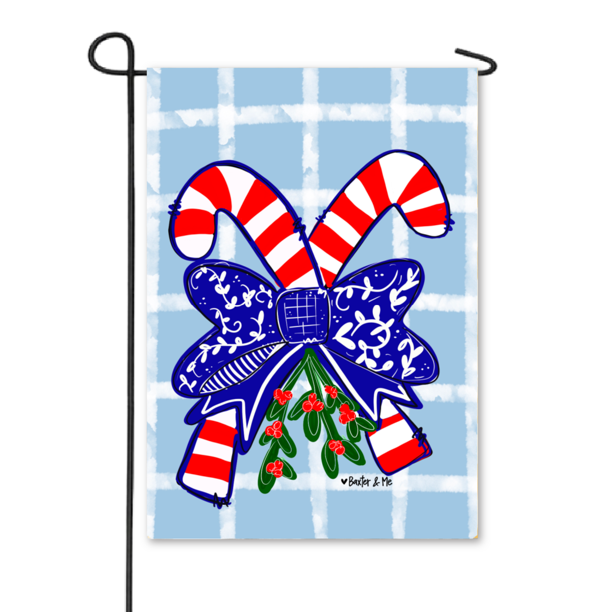 Candy Cane Garden Flag