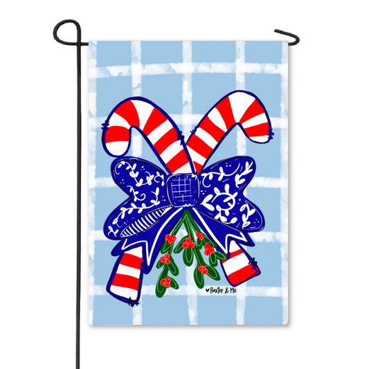 Candy Cane Garden Flag
