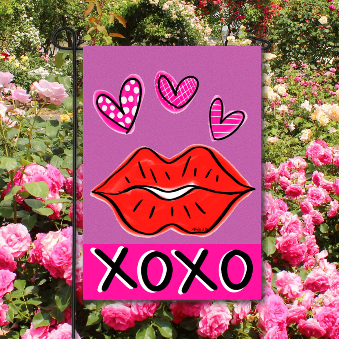 XOXO Garden Flag