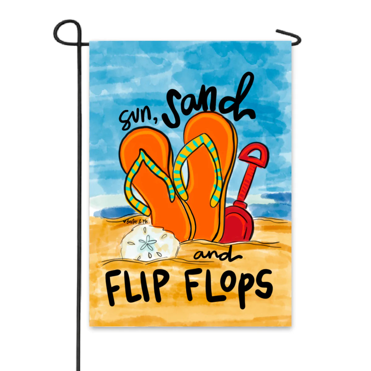 Sun, Sand & Flip Flops Garden Flag