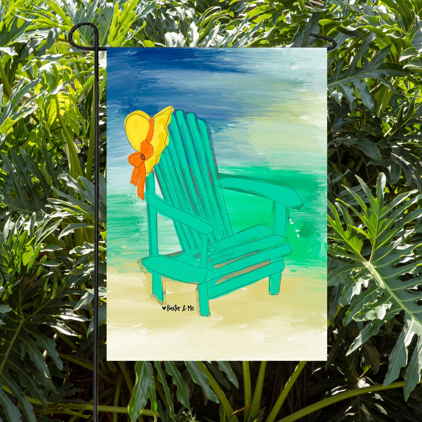 Beach Chair Garden Flag