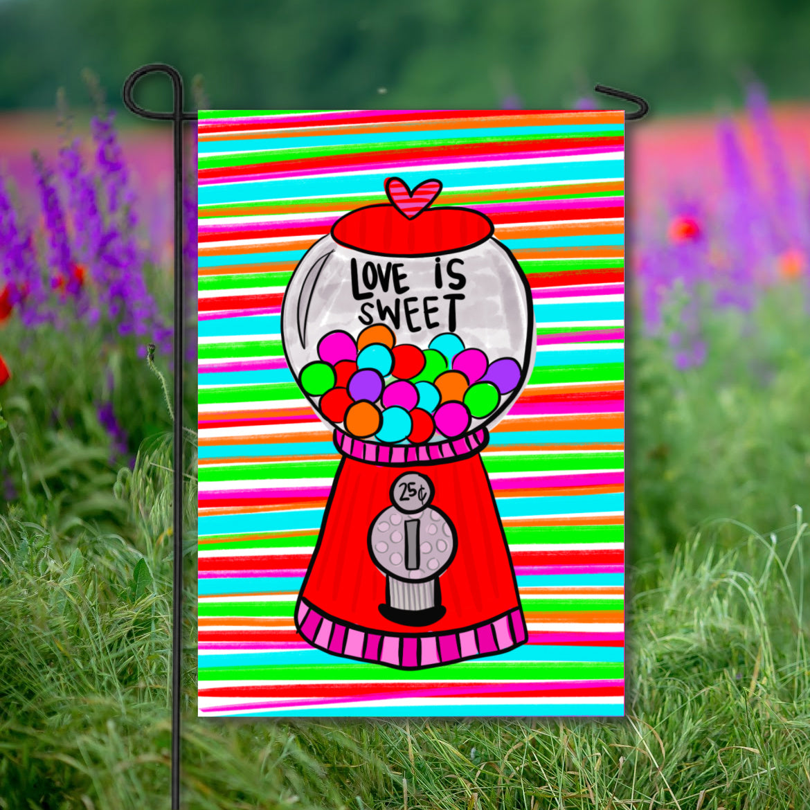 Love is Sweet Garden Flag