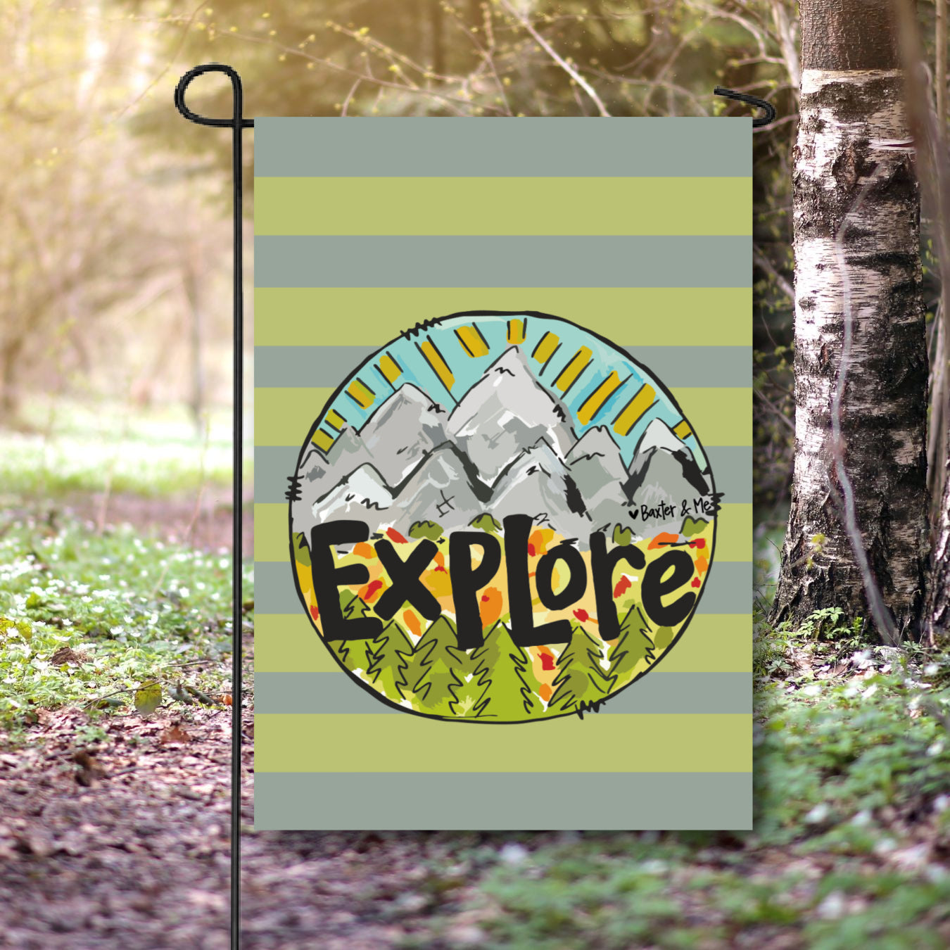 Explore Garden Flag