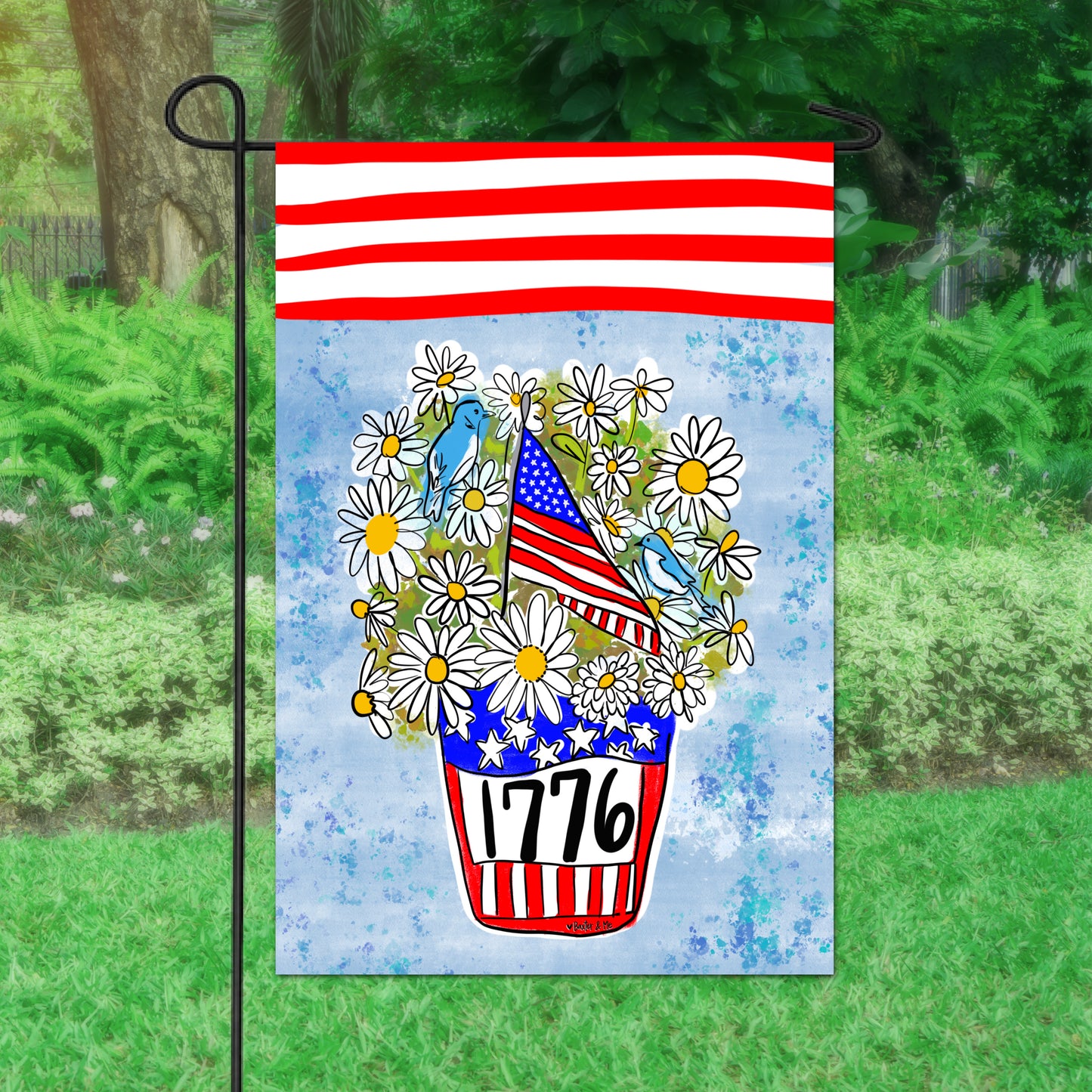 1776 Patriotic Garden Flag