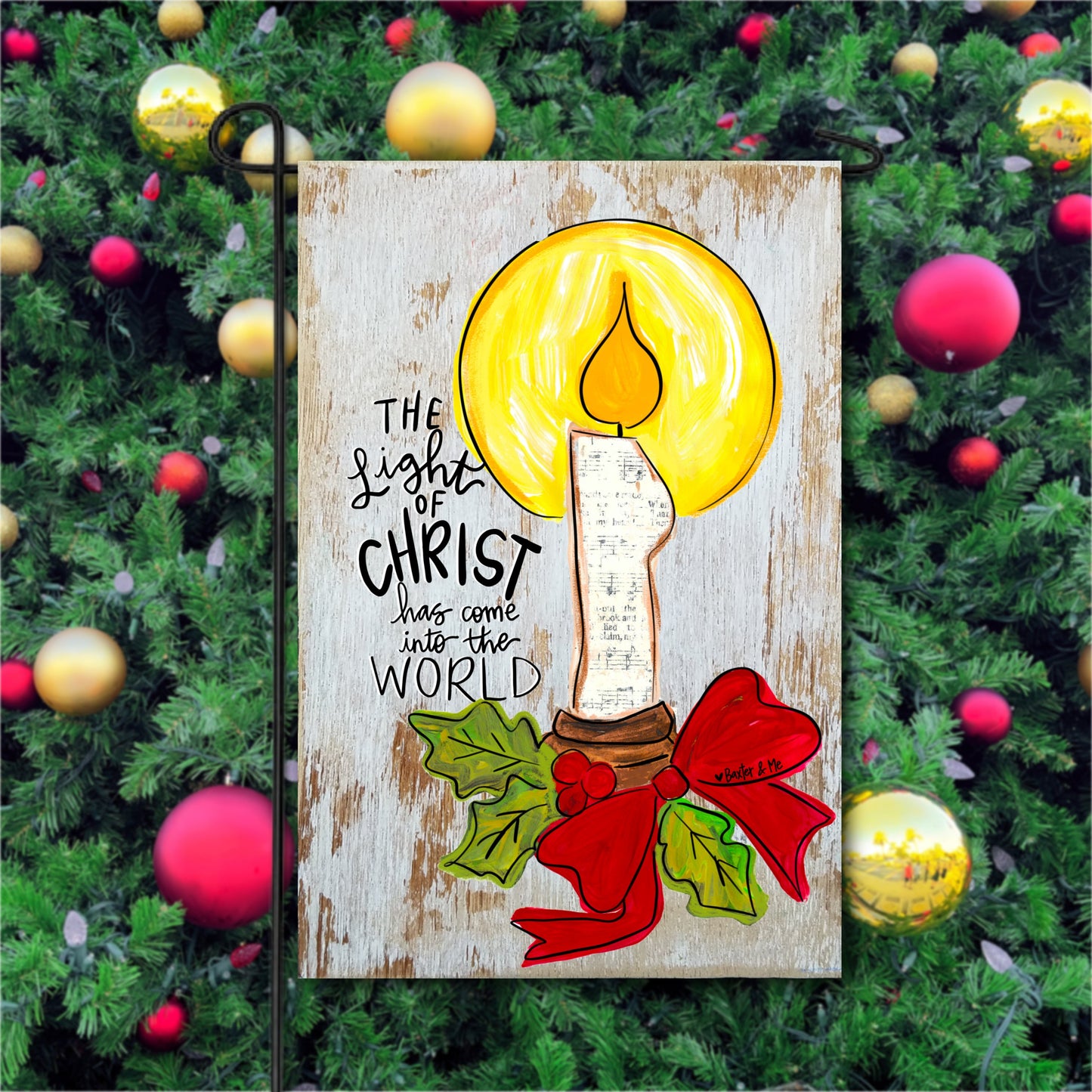 Light of Christ Garden Flag