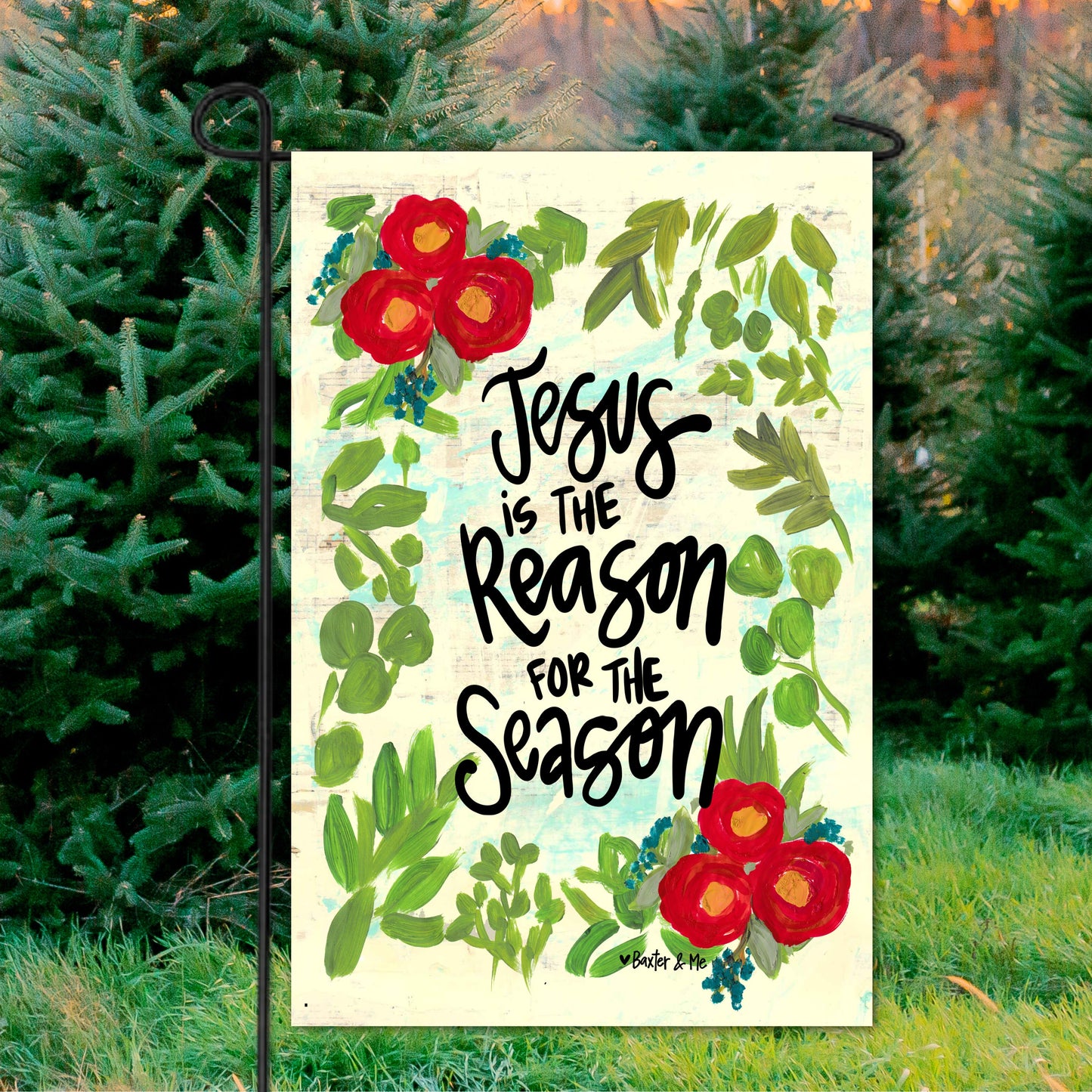 Jesus is the Reason Garden Flag
