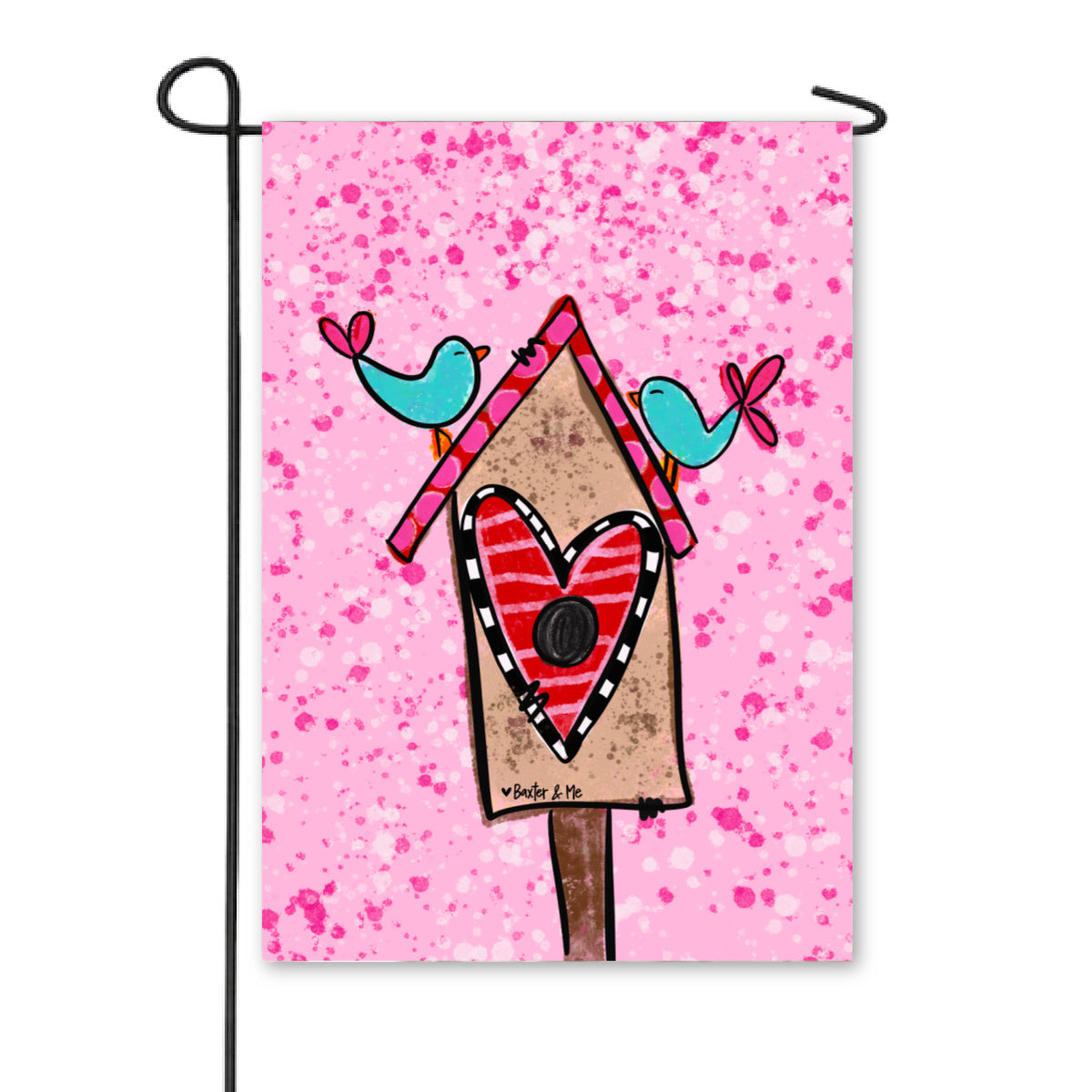 Love Birds Garden Flag