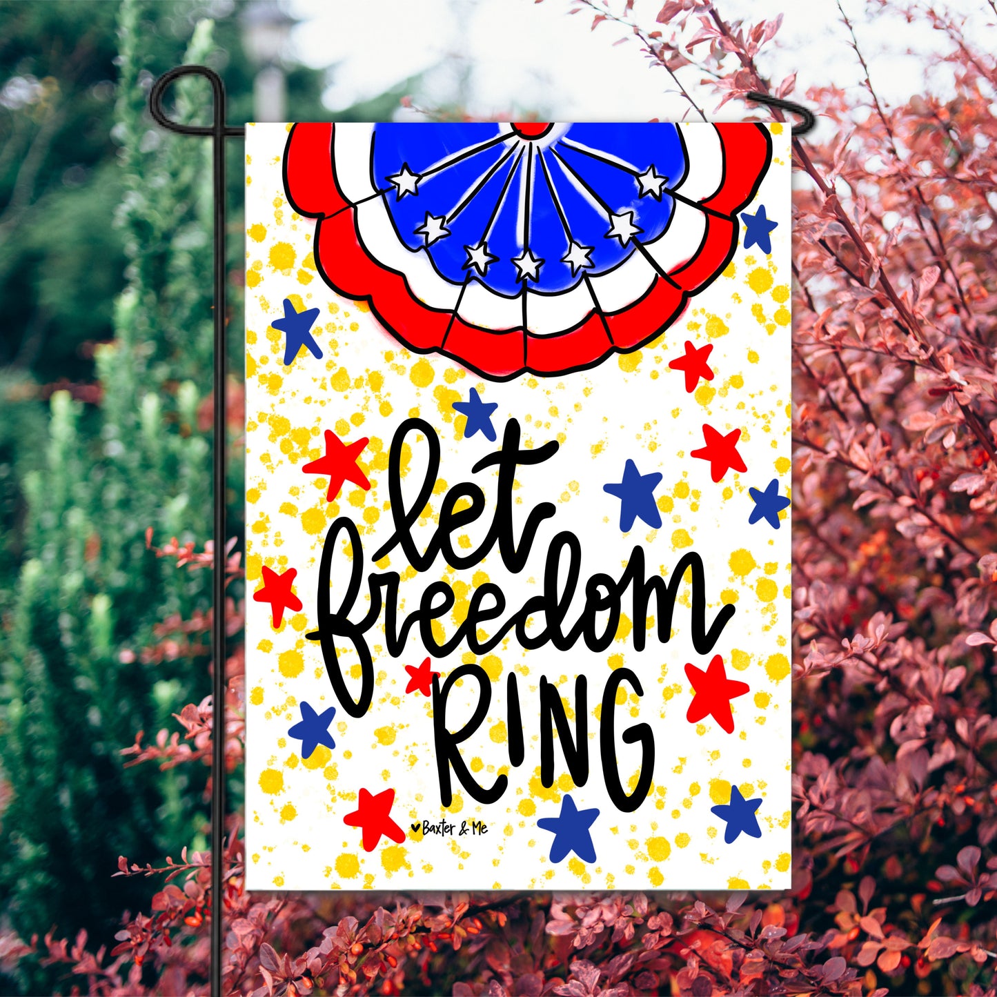 Let Freedom Ring Garden Flag