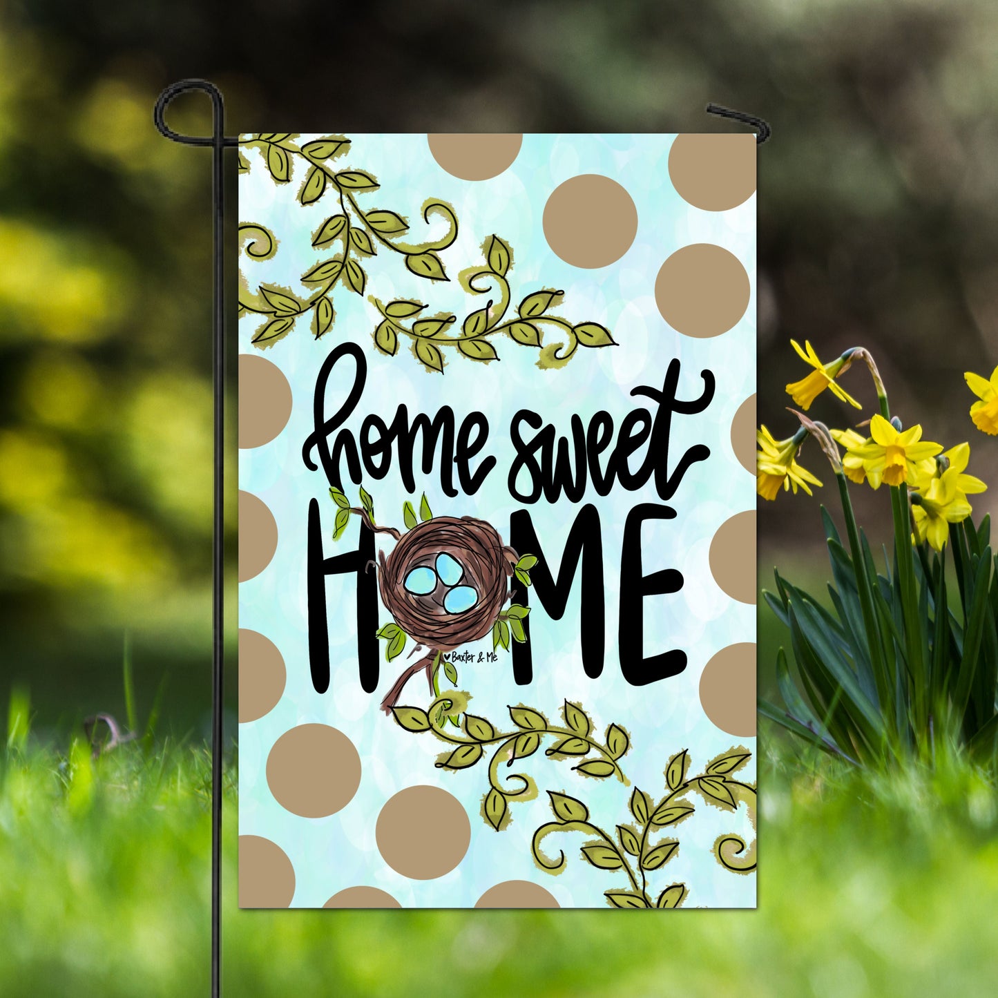 Home Sweet Home Bird Nest Garden Flag